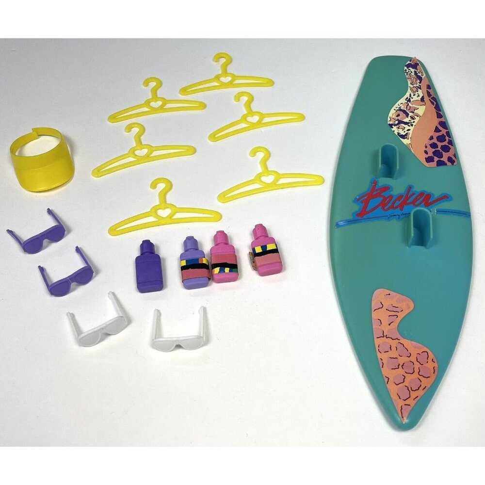 VTG 1991 MATTEL Barbie Sun Sensation Surf N Skate Shop REPLACEMENT PIECES 7242